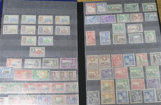 Two albums of stamps